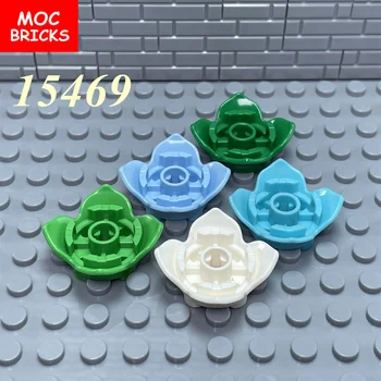 15 шт. / лот MOC Bricks 4 лепестка, совместимый с цветком 15469 Аксессуар, собранные строительные блоки, игрушки, подарок для детей