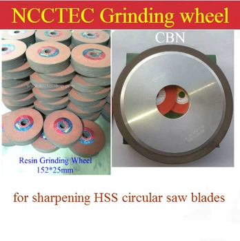 Шлифовальный круг из смолы NCCTEC CBN направляющая пластина диск для заточки диска циркулярной пилы HSS Автоматический зубошлифовальный станок без заусенцев