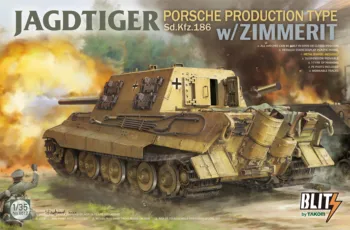 Takom 8012 1/35 Sd.Kfz.186 Jagdtiger Porsche с Зиммеритом Бесплатная доставка