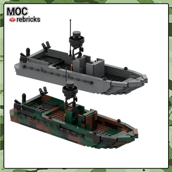 MOC Military Series Speedboat Unit Special Operations Craft - Речная модель строительного блока, набор 