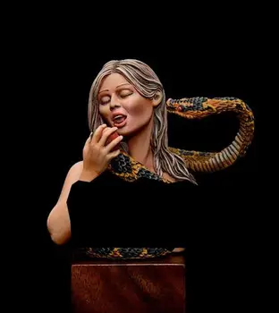 В разобранном виде 1/10 Первая женщина со змеиным бюстом БЕЗ ОСНОВЫ, исторический набор из смолы, миниатюрная модель, неокрашенная