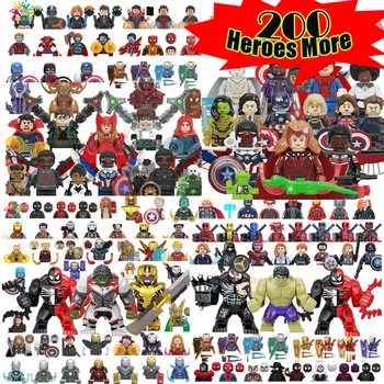 Игрушки Disney Супергерои Строительные блоки Мини Фигурки еще 200 Моделей персонажей Игрушки Для детей Подарки на День рождения