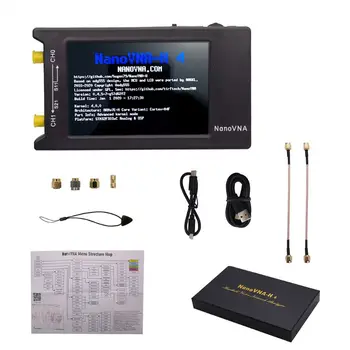 4-Дюймовый ЖК-Векторный Анализатор с Большим Экраном 50 кГц-1,5 ГГц Web NanoVNA-H4 Antenna Analyzer Коротковолновый USB 5V 200mA оптовые продажи