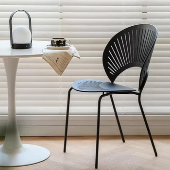 Роскошный обеденный стул в скандинавском стиле С акцентом в гостиной, Металлический Дизайнерский обеденный стул для офиса, мебель для дома El Hogar GG