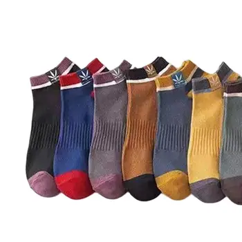 10 пар мужских носков, комфортные повседневные носки с низким вырезом, впитывающие пот для спортивных занятий Four Seasons Для мужчин и женщин
