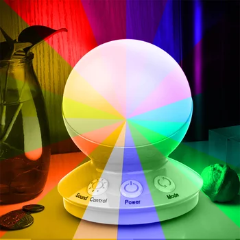 RGB Светодиодный ночник USB Зарядка с регулируемой яркостью Лунный шар Ночник Прикроватная лампа для детей Освещение детской спальни Декор