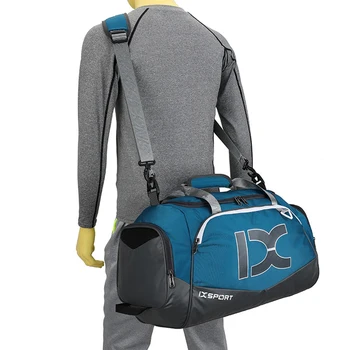 Спортивный рюкзак из полиэстера Большой емкости для занятий йогой, спортивный рюкзак Водонепроницаемый Многофункциональный с плечевым ремнем для путешествий, плавания