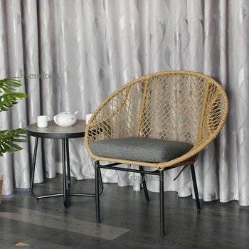 Скандинавская уличная мебель Балкон Бытовой журнальный столик стул Садовый стул для отдыха во внутреннем дворе виллы простые уличные пляжные стулья