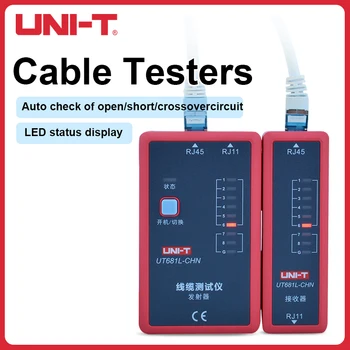 UNI-T Портативный Тестер Кабеля Ethernet/Телефона/BNC/HDMI Трекер Локальной Сети Автоматический Светодиодный Тестовый Инструмент Для Ремонта UT681C/L/HDMI