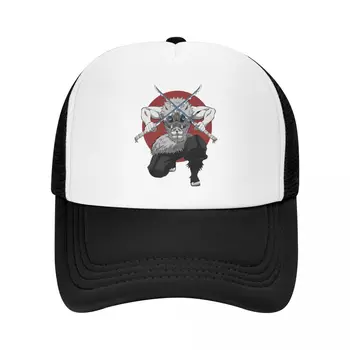 Demon Slayer Hashibira Inosuke Trucker Шляпы Ниндзя Дизайн Сетчатая Бейсболка Snapback Открытый Хип-Хоп Остроконечная Шляпа Для Мужчин Женщин