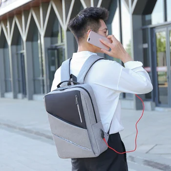 USB-зарядка большой емкости, 15-дюймовый мужской рюкзак для ноутбука, дорожный рюкзак для мальчиков, компьютерная деловая школьная сумка, рюкзак, мужской рюкзак