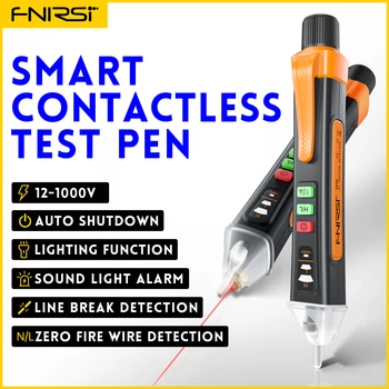 Умный бесконтактный тестер напряжения FNIRSI TP10, детектор напряжения переменного тока 12-1000 В, электрический датчик тока, индикатор напряжения, измеритель ручки