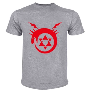 мужская футболка с коротким рукавом, футболка с Металлическим алхимиком, Homunculus Ouroboros, модная футболка, мужские летние топы, хлопковые топы