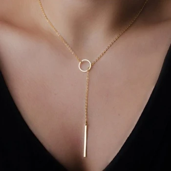2023 Простое металлическое короткое ожерелье с цепочкой для женщин, европейские и американские ювелирные изделия оптом, ошейник из нержавеющей стали
