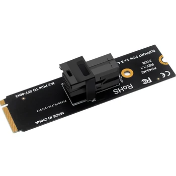 Плата адаптера M.2 PCIE к SFF8643 U.2 (SFF-8639) для NVMe к Mini SAS (SFF-8643) хост-интерфейс M.2 PCIe X4