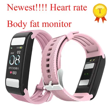Новейший смарт-браслет body fat монитор сердечного ритма мультиспортивный режим ip67 водонепроницаемый спортивный браслет для подруги для жены браслет