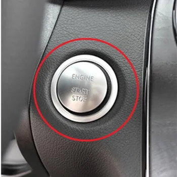 кнопка запуска и остановки двигателя из алюминиевого сплава 20x39 мм, эмблемы, наклейки, значки для Mercedes Benz E/C/S/CLS
