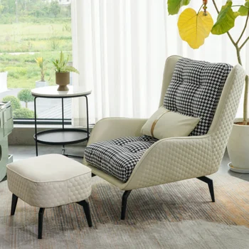 Скандинавское кресло для гостиной Салон косметики Эргономичный Дизайнерский стул для отдыха взрослых Single Art Relax Мебель для салона Sillones Декор комнаты