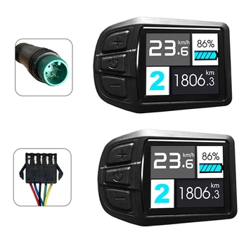 ЖК TFT дисплей UKC3 Индикатор скорости заряда батареи для электрического велосипеда Комплект для преобразования двигателя 24 В 36 В 48 В
