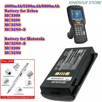 Аккумулятор для сканера штрих-кодов 4800 мАч/5200 мАч/6800 мАч BTRY-MC32-01-01 82-000012-01 для Motorola/Zebra MC3200, MC32N0, MC32N0-S, MC3300