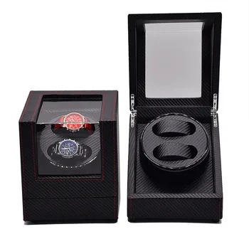 Новая обновленная двойная моталка для часов AutomaticPU Watch Watch Box USB Watch Box Высококачественный шейкер с мотором 2-0