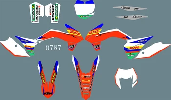 Наклейки для гонок на мотоциклах, графические наклейки для KTM EXC XCW XCFW 125 250 350 450 2014 2015 2016