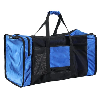 Сетчатая спортивная сумка большой емкости объемом 100 л, износостойкие нейлоновые сетчатые сумки для подводного плавания, сноркелинга, спортивного инвентаря для плавания