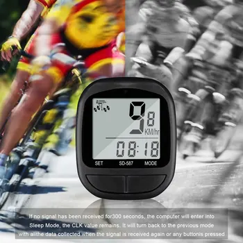 1ШТ Водонепроницаемый проводной Цифровой спидометр для езды на велосипеде, Одометр, Таблица кодов счетчика скорости езды на велосипеде, аксессуары для велосипедов