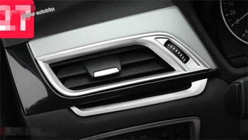 Lapetus Матовые аксессуары Внутренняя сторона кондиционера на выходе переменного тока Вентиляционное отверстие Декоративная накладка подходит для BMW X1 F48 2016-2020 ABS
