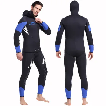 Полный комплект 5 ММ гидрокостюмов для дайвинга из неопрена, костюм для подводной охоты, мужской гидрокостюм для серфинга, купальный костюм для виндсерфинга, Купальные костюмы для виндсерфинга