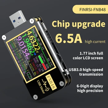 FNIRSI PD Триггер Вольтметр Амперметр Тока и Вольтметр USB Тестер QC4 + PD3.0 2,0 Протокол Быстрой зарядки Тестер Емкости Инструмент