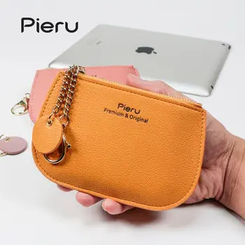 Новый повседневный женский кошелек для монет, ультратонкая текстура, модный мини-зажим для денег на молнии, маленькая свежая студенческая сумка для хранения