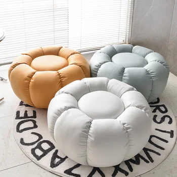 Скандинавский контрактный Ленивый диван с толстым сиденьем, пуфик для прихожей, Многофункциональный детский табурет, Суперпозиция мебели для дома