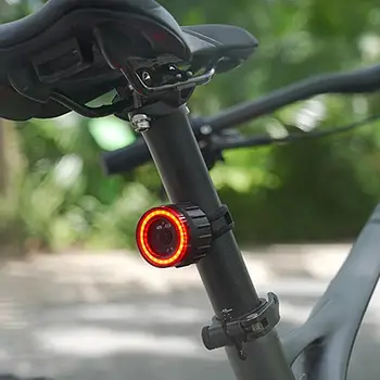 Поворотный задний фонарь Практичный светодиодный задний фонарь для велосипеда Перезаряжаемый 6 режимов Поворотного заднего фонаря Принадлежности для велосипедов