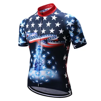 Мужские велосипедные майки USA Goddess Of Liberty, Летние велосипедные топы с коротким рукавом, велосипедная майка, дышащие рубашки для верховой езды S-XXXL