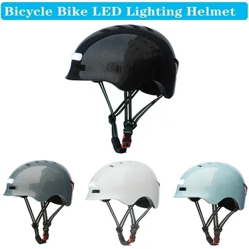Велосипедный шлем с подсветкой, мотоциклетный шлем, Походная фара, Фонарик, Шлемная лампа, шлем для шоссейного велосипеда MTB Для мужчин и женщин