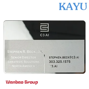 Название роскошного подарка Oem Матовый серебристый Пустой Металлический производитель именных карточек Visa id с магнитной полосой