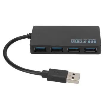 Ультратонкий портативный USB-концентратор 3.0 с 4 портами высокоскоростной стабильной передачи данных 5 Гбит /с Док-концентратор