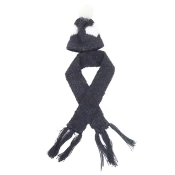 Вязаная шапка, шарф, зимняя одежда /6 кукол, свитер, одежда в комплекте