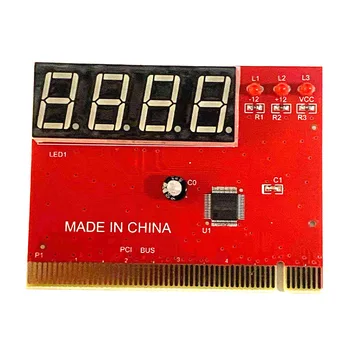 ПК 4-Значный Цифровой Светодиодный Индикаторный Дисплей PCI Card Материнская Плата Диагностический Анализатор Тестер Diy Электронный Модуль Печатной Платы