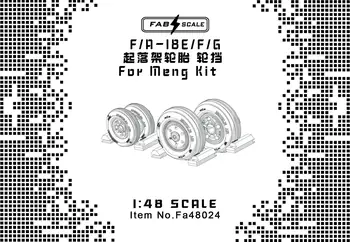 FAB FA48024 1/48 весы F/A-18E/F/G Шины для шасси (для комплекта MENG)