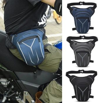 Мотоциклетный набедренный ремень, набедренная сумка для задницы, многофункциональная поясная набедренная сумка большой емкости, светоотражающая сумка для мобильного телефона для пеших прогулок на открытом воздухе