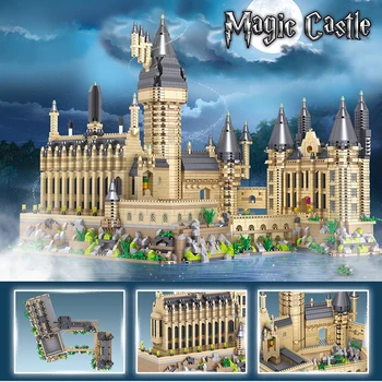 Знал, что построил Волшебный замок из микро-мини строительных блоков, модель DIY 3D Castle Bricks для детских игрушек, подарок для взрослых, украшение рабочего стола