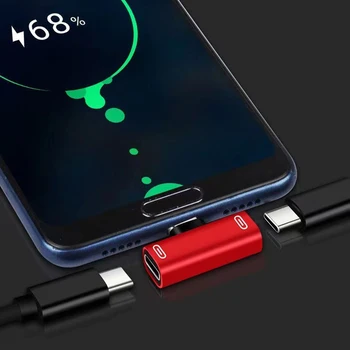 2 В 1 Разъем Type C до 3,5 мм, Кабель для зарядки наушников, аудиоконвертер для Samsung Xiaomi Huawei, планшет, адаптер Type C до 3,5 мм OTG