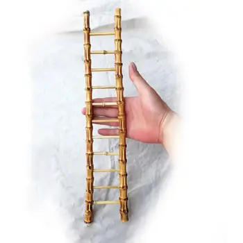 Декоративная форма-витрина Креативная для дома Бамбуковая лестница нового стиля, полка для чашек, Бамбуковая настольная лестница, форма для притворной игры