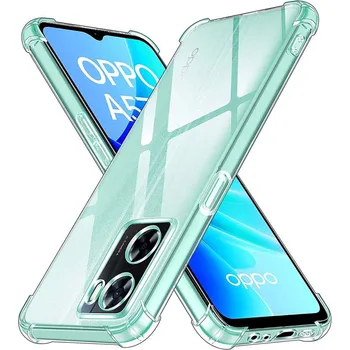 Прозрачный чехол для Oppo A57 4G A77 5G A77s A57s A57e Толстый Противоударный Мягкий силиконовый чехол для телефона Oppo A94 5G A76 A96 A78 5G A17
