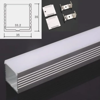 светодиодная лента алюминиевый профиль для линейной светодиодной жесткой планки корпус светодиодной планки алюминиевый канал с крышкой