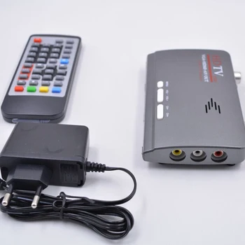 DVB-T2 TV Box Цифровой Наземный DVB-T T2 TV Box + пульт дистанционного управления VGA AV CVBS Тюнер Приемник HD 1080P VGA