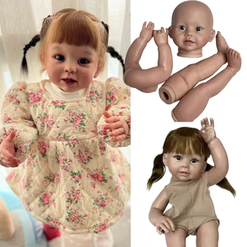 Lovely 26 Inch Bonnie Bebe Reborn Kits Lifelike Painted With Rooted Hair Bebe Reborn Reallista куклы для девочек