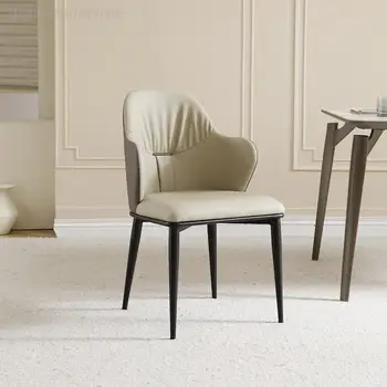 Минималистичный Итальянский стиль, легкий Роскошный обеденный стул, современный минималистичный обеденный стол и стул в скандинавском стиле, мягкая Удобная сумка